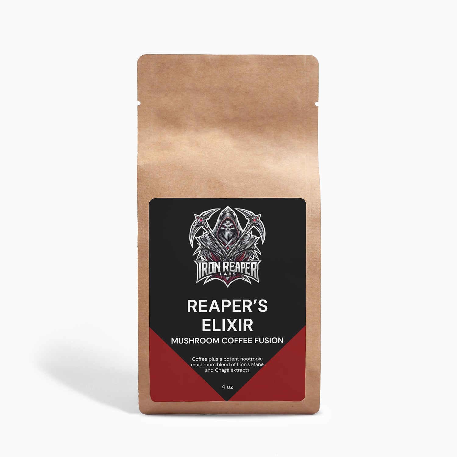 Reaper’s Elixir- Nootropic Mushroom-Infused Coffee Fusion - Lion’s Mane & Chaga 4oz