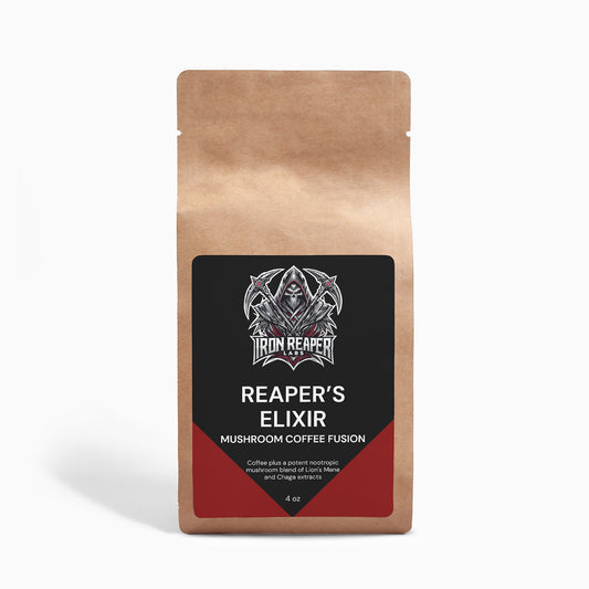 Reaper’s Elixir- Nootropic  Mushroom-Infused Coffee Fusion - Lion’s Mane & Chaga 4oz