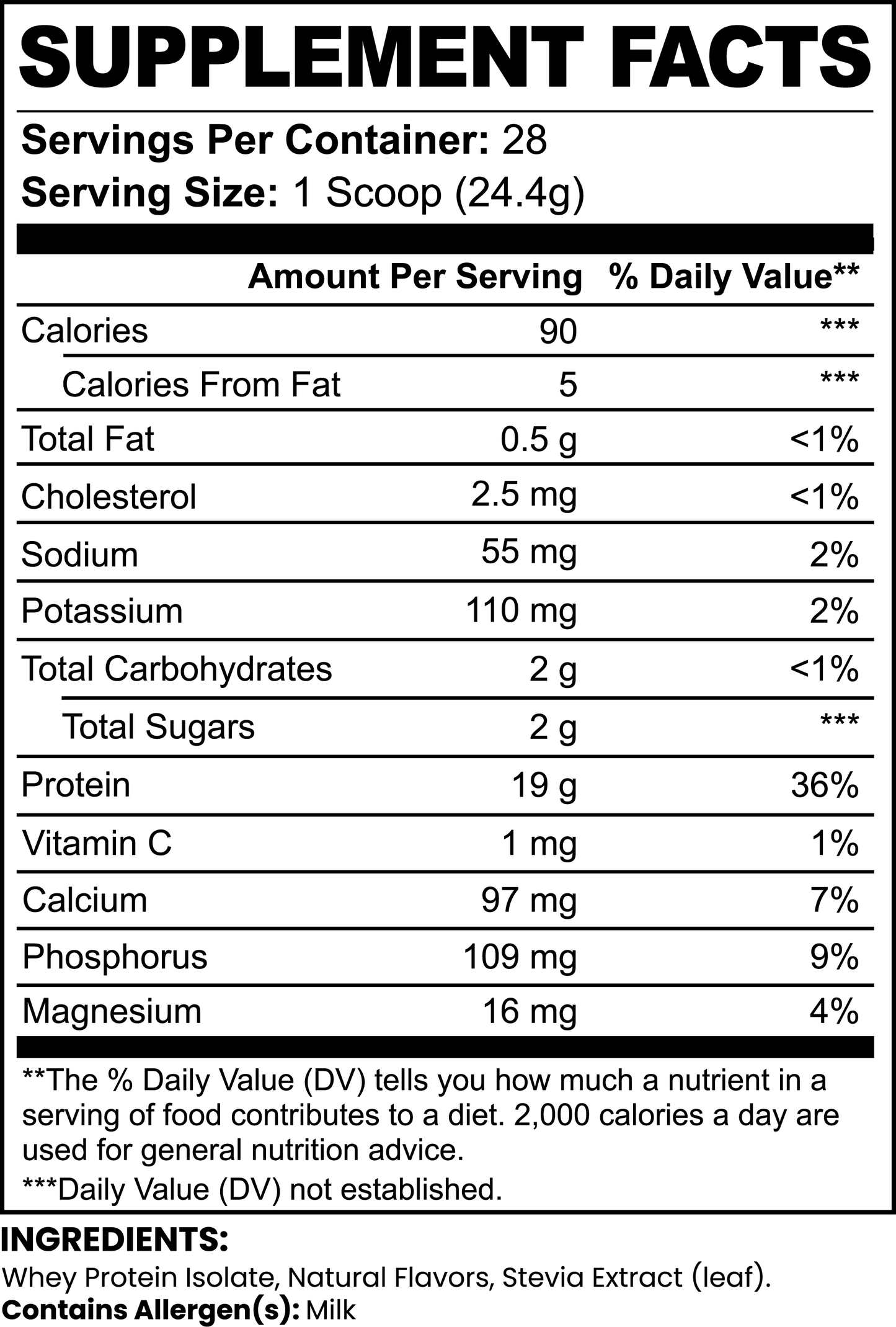 Iron Resolve: 100% Whey Protein Isolate (Vanilla)