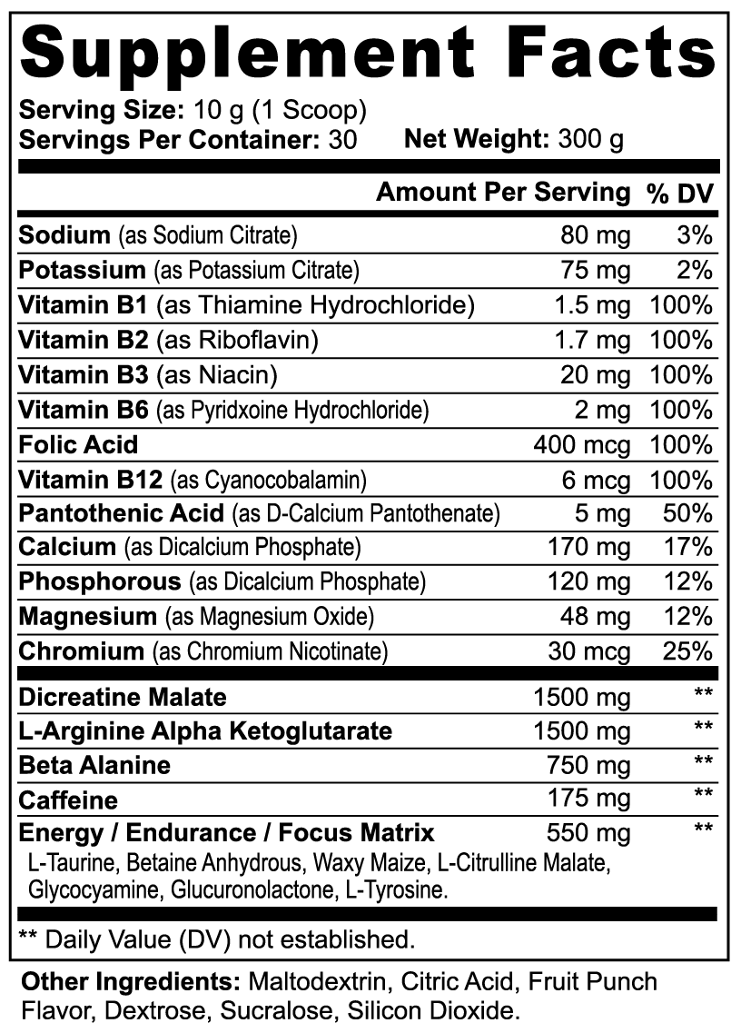 War Cry Pre-Workout Powder